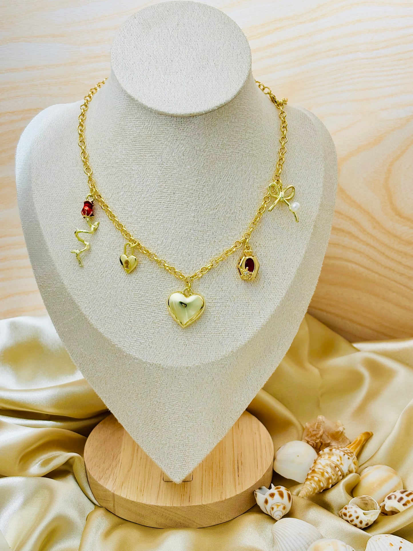 Locked in Love Charm Necklace