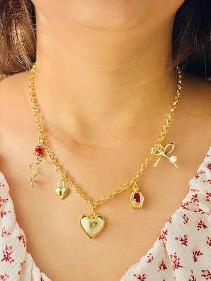 Locked in Love Charm Necklace