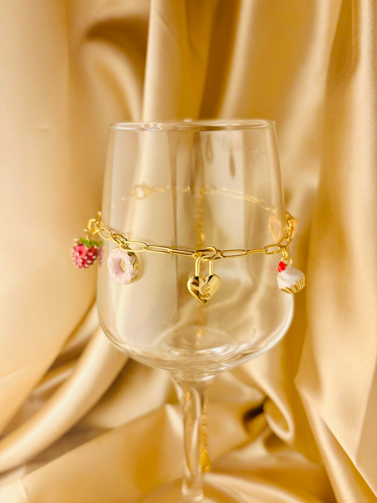 Sweet Lock Charm Bracelet