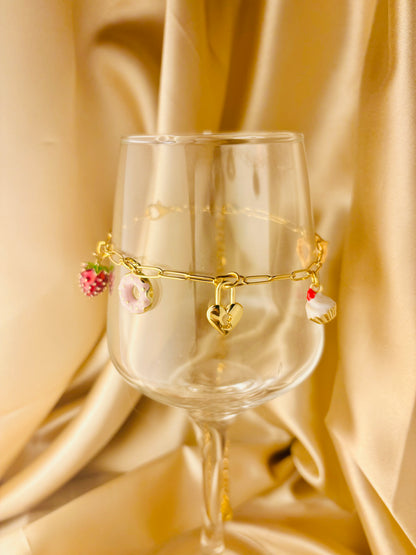 Sweet Lock Charm Bracelet