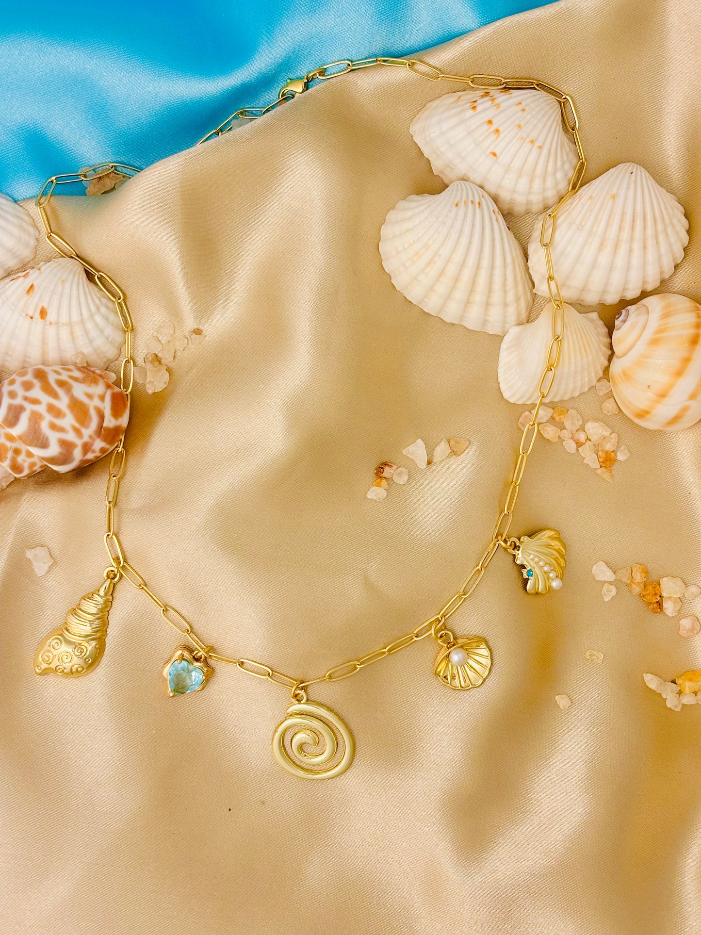 Sea Breeze Charm Necklace